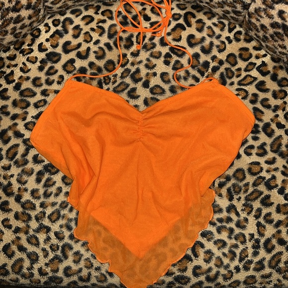 orange sexy top - Picture 2 of 3
